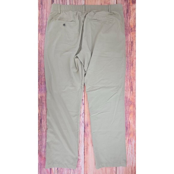 Under Armour Mens Showdown Golf Pants 38x32 Nylon/Elastane Beige - Picture 2 of 8